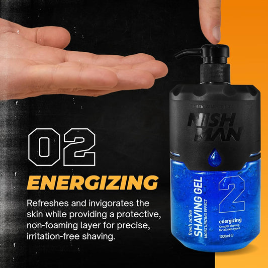 Nishman - Gel de afeitar No.2 azul 1000 ml