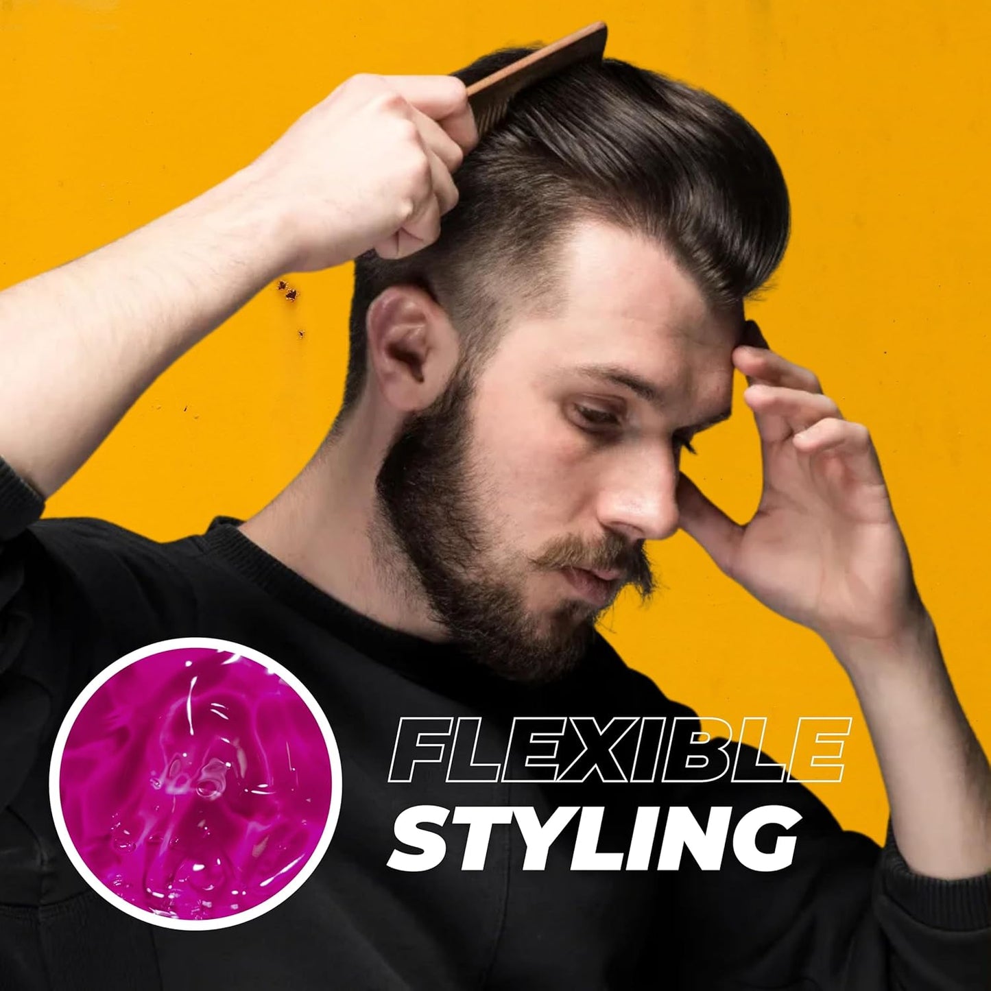 Nishman - Gel para el cabello | Efecto goma (No.5) 300ml