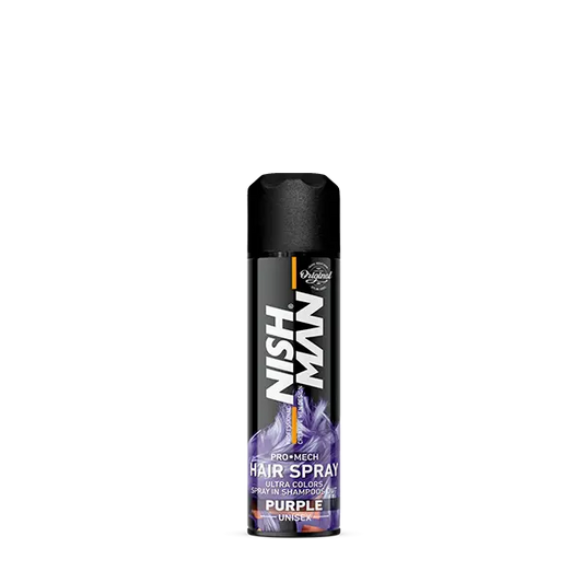 Nishman - Laca de color morado para el cabello 150 ml