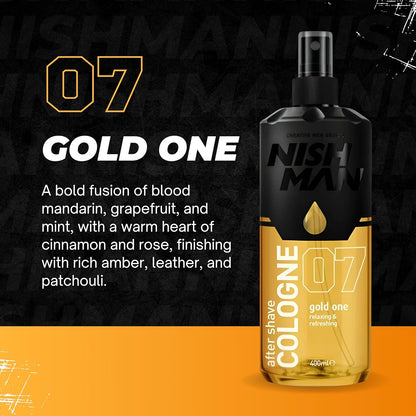 Nishman - Colonia para después del afeitado Gold One No.07 400 ml