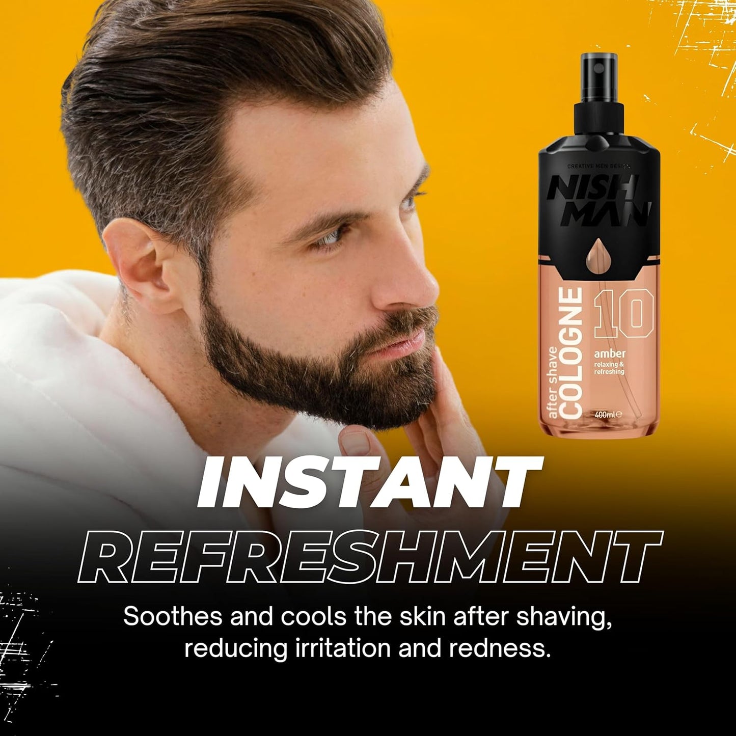 Nishman - Colonia para después del afeitado Ámbar No.10 400 ml
