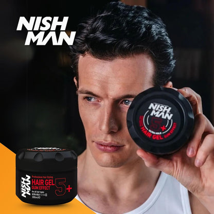 Nishman - Gel para el cabello | Efecto goma (No.5) 300ml