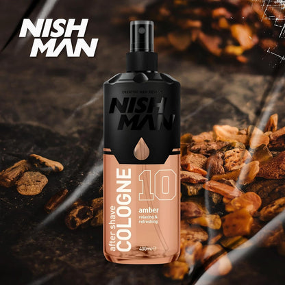 Nishman - Colonia para después del afeitado Ámbar No.10 400 ml