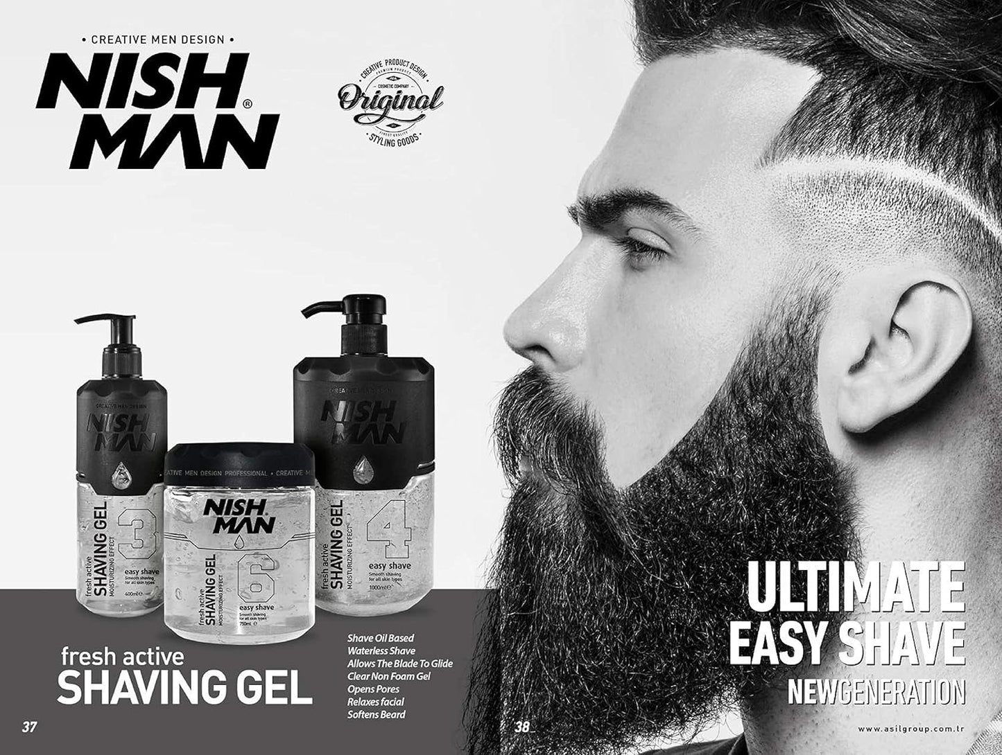 Nishman - Gel de afeitar No.4 transparente 1000 ml