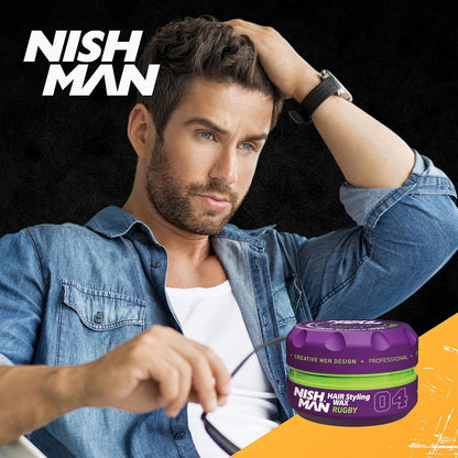 Nishman - Cera para peinar el cabello | Rugby No. 04 150 ml