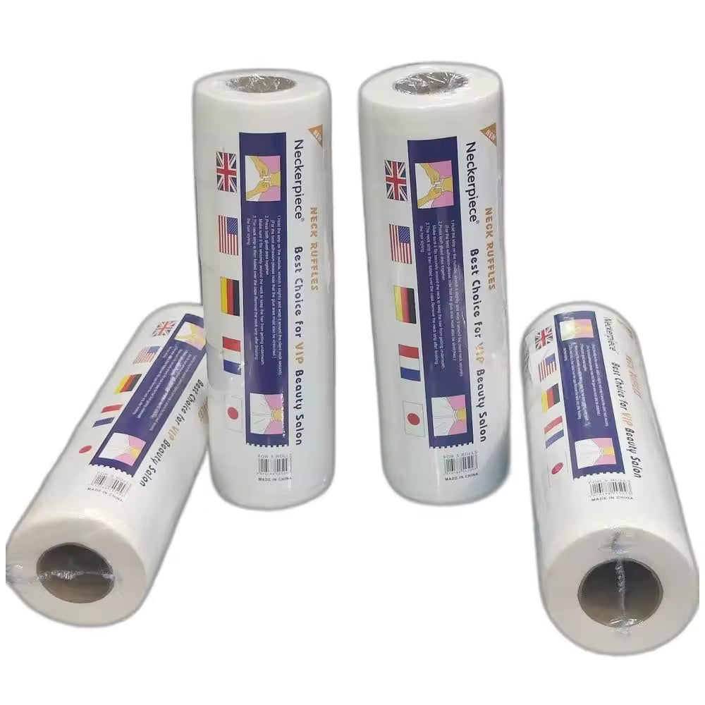 HOT SALE !!!  20 Rollo *100tiras(total 2000TIRAS) TIRA Papel del Cuello Blanco para Peluquería,Barberia, Profesional para Protección del Cuello - Tiras Desechables Adhesivas de Alta Calidad