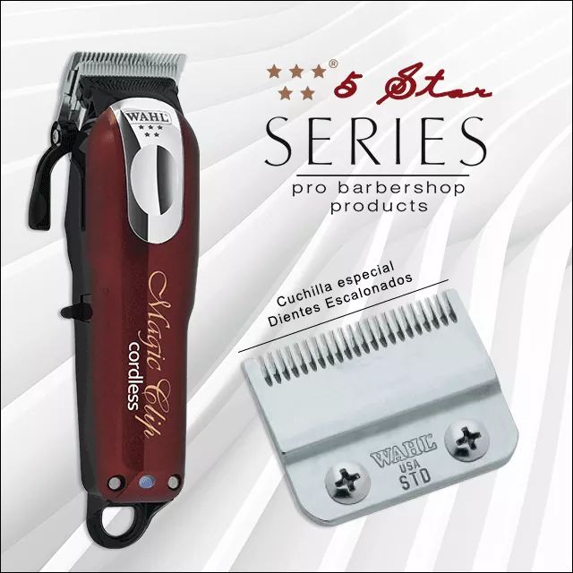 Wahl Maquina Magic Clip Cordless MAGIC CLIP SIN CABLE Recortadora de pelo inalámbrica con 8 peines incluidos