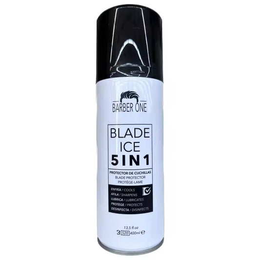 BARBER ONE - UFAES BLADE ICE CLEANER 5 EN 1 SPRAY CUCHILLAS (ENFRÍA, LUBRICA PROTEGE, DESINFECTA Y PROLONGA EL AFILADO) 400ML