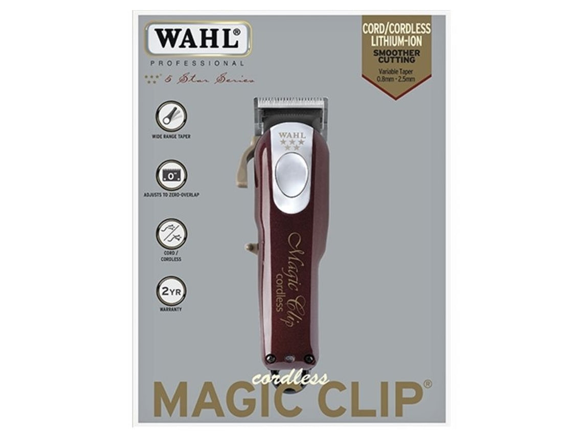 Wahl Maquina Magic Clip Cordless MAGIC CLIP SIN CABLE Recortadora de pelo inalámbrica con 8 peines incluidos