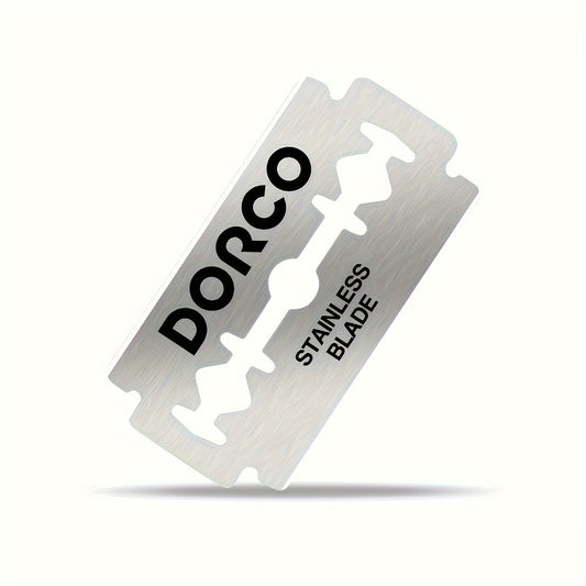 DORCO -  100pcs Cuchillas de Acero Inoxidable Súper Afiladas