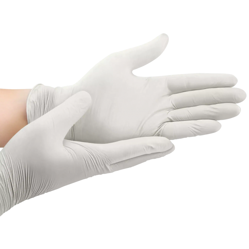 Guante desechable Látex  con polvo 100 und Natural Latex