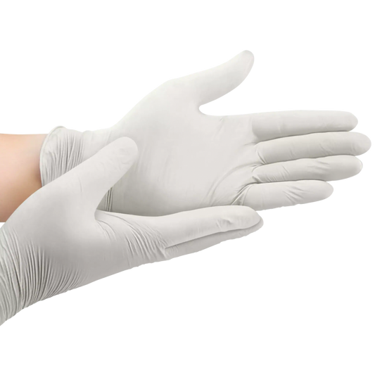 Guante desechable Látex  con polvo 100 und Natural Latex