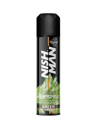 Nishman - Laca de color verde para el cabello 150 ml