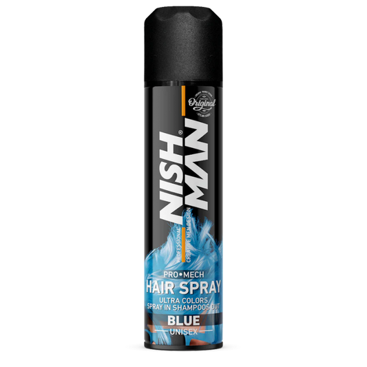 Nishman - Laca de color azul para el cabello 150 ml