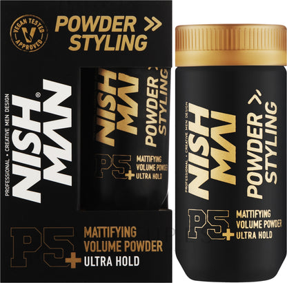 Nishman Hair - Cera en polvo de fijación ultra fuerte P5 20g