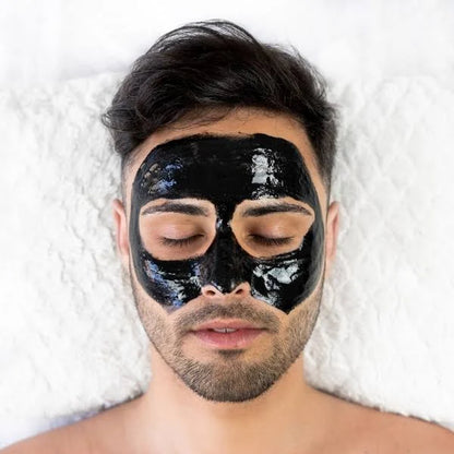 Nishman - Mascarilla exfoliante negra para el cuidado de la piel con dosificador 200 ml