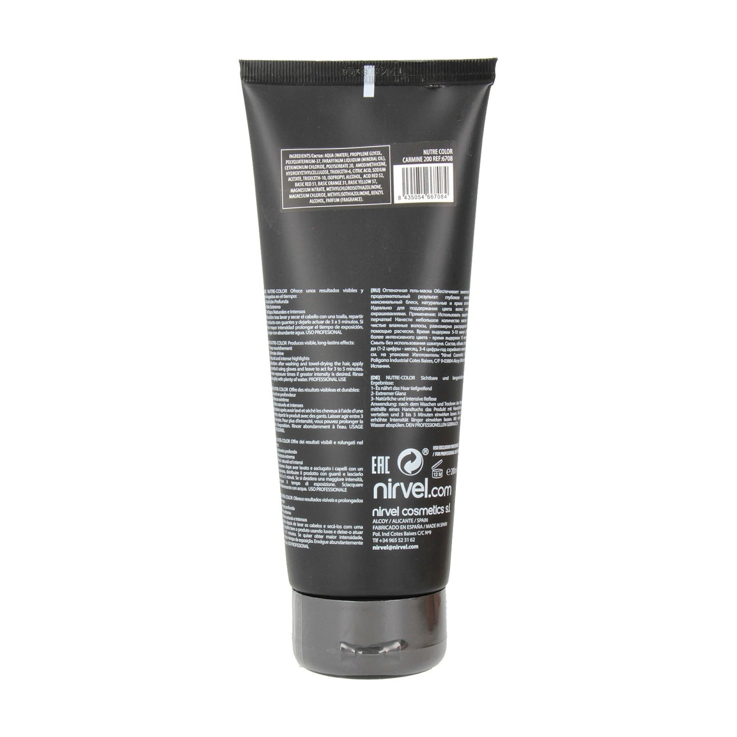Nirvel Nutre Color Fluor Carmín 200Ml