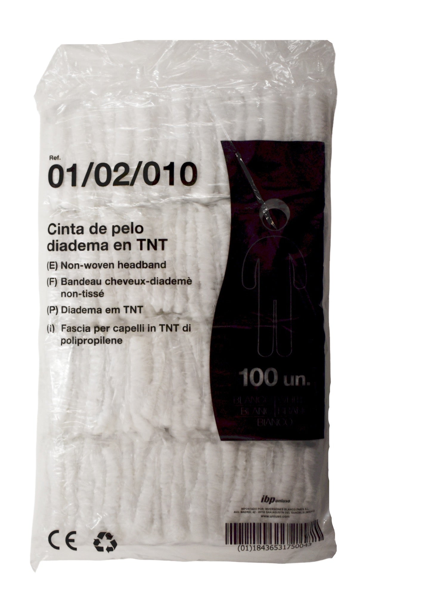 Cinta De Pelo Diadema 100Pc Ibp