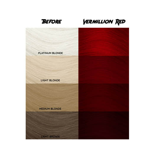 Crazy Color Vermillion Red Tinte